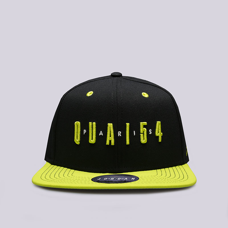  черная кепка Jordan Quai 54 Snapback Adjustable Hat AV8355-010 - цена, описание, фото 1